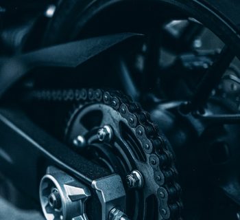 black and silver bicycle wheel