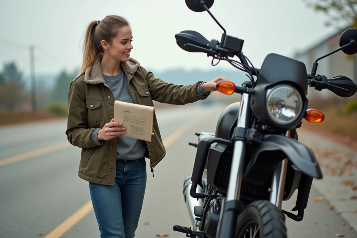 Jeune femme expliquant la suspension d